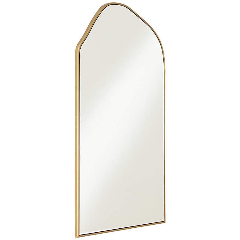 Image 5 Amsterdam Gold 26" x 40" Arch Wall Mirror more views