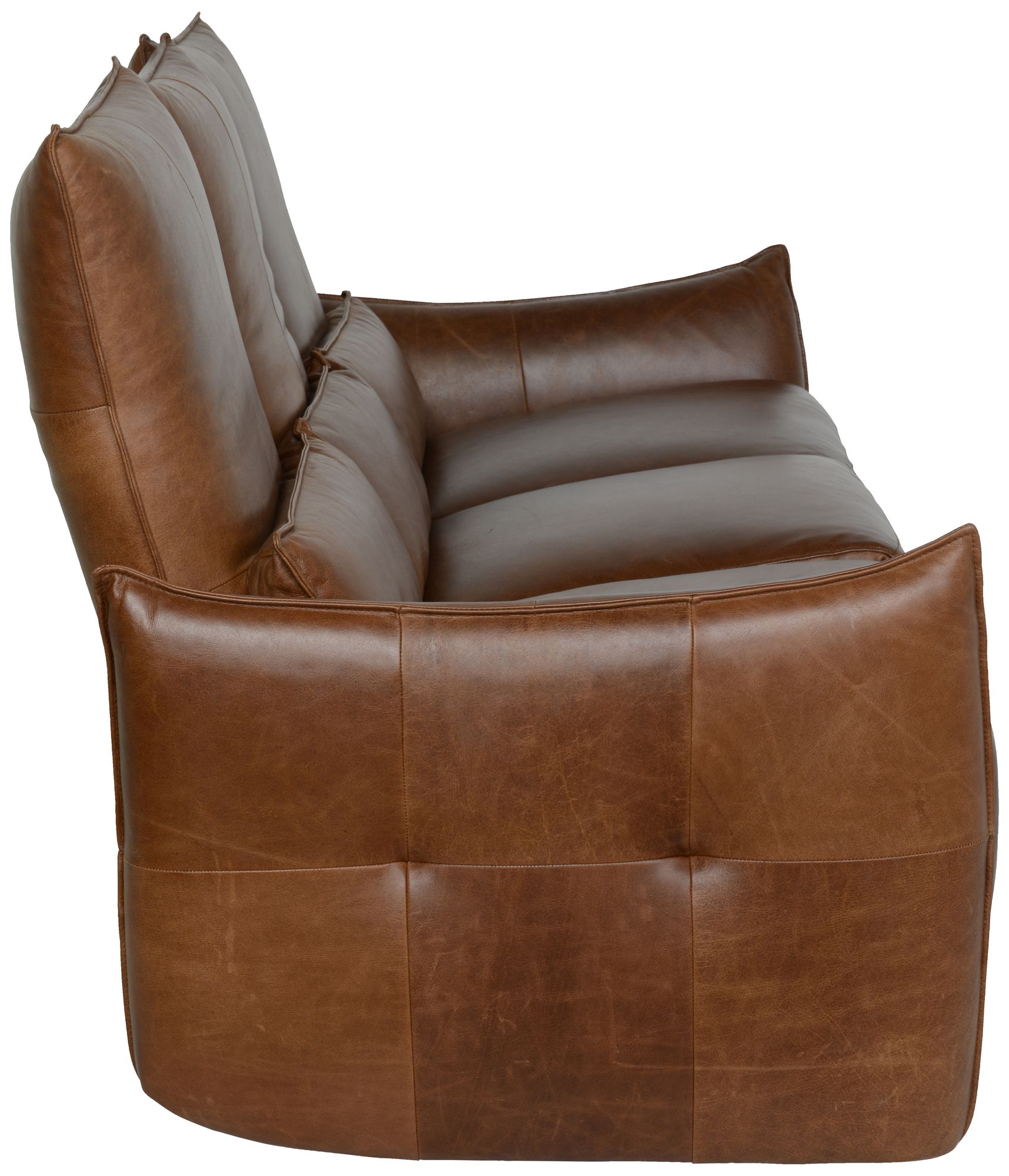 Amsterdam Tan Leather 3Seat Recliner Sofa 22P80 Lamps Plus