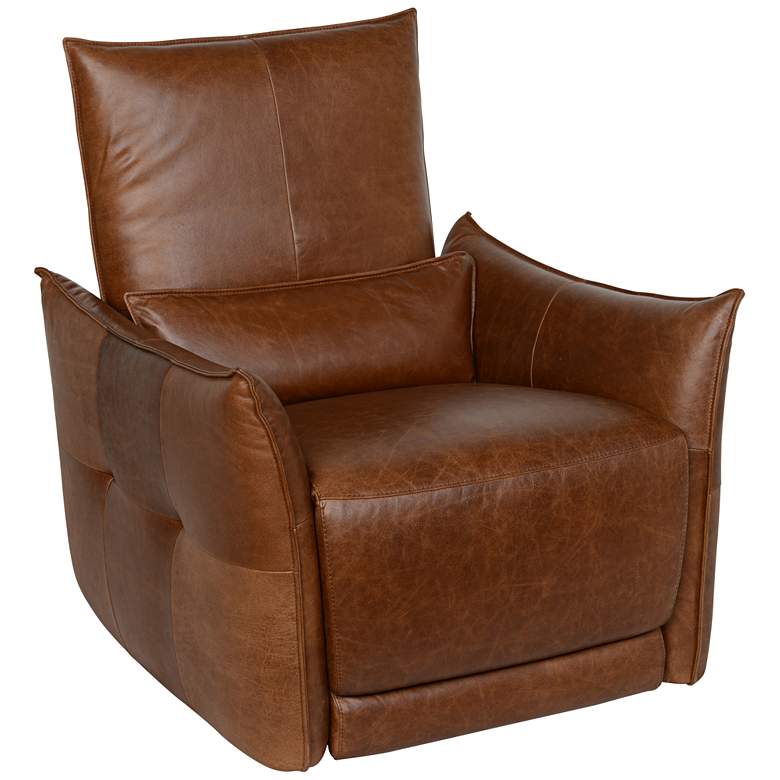 Image 1 Amsterdam Tan Leather Recliner Armchair