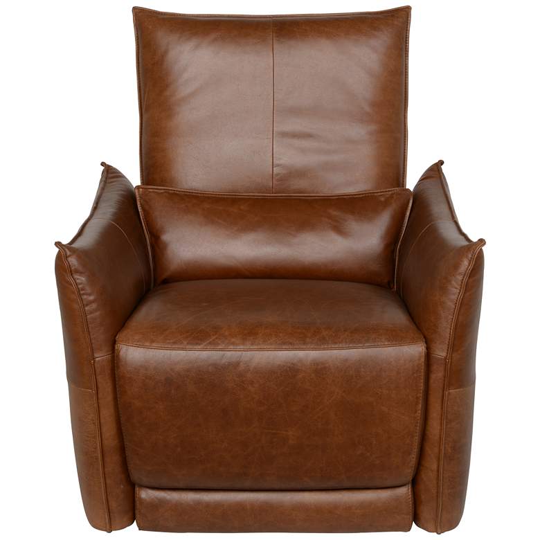 Image 2 Amsterdam Tan Leather Recliner Armchair more views