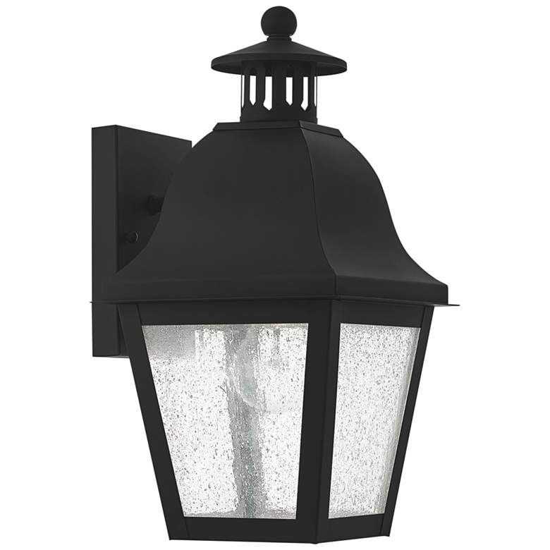 Image 2 Amwell 14 inch High Black Outdoor Wall Light