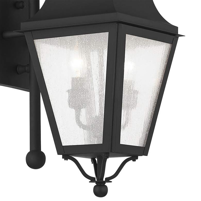 Image 3 Amwell 24 3/4" High Black Outdoor Wall Light more views