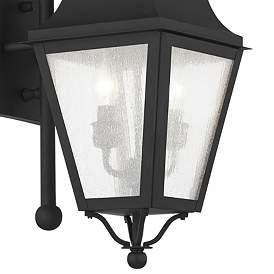 Image3 of Amwell 24 3/4" High Black Outdoor Wall Light more views