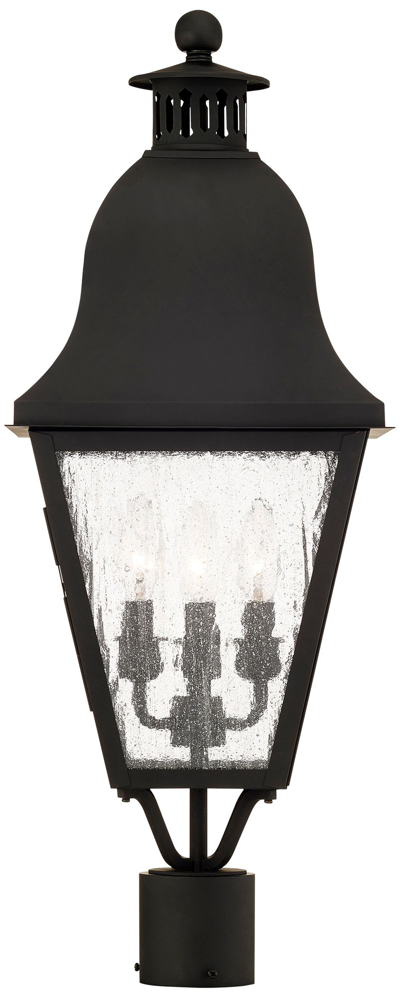 Image 3 Amwell 27 1/2" High Black Outdoor Post Mount more views