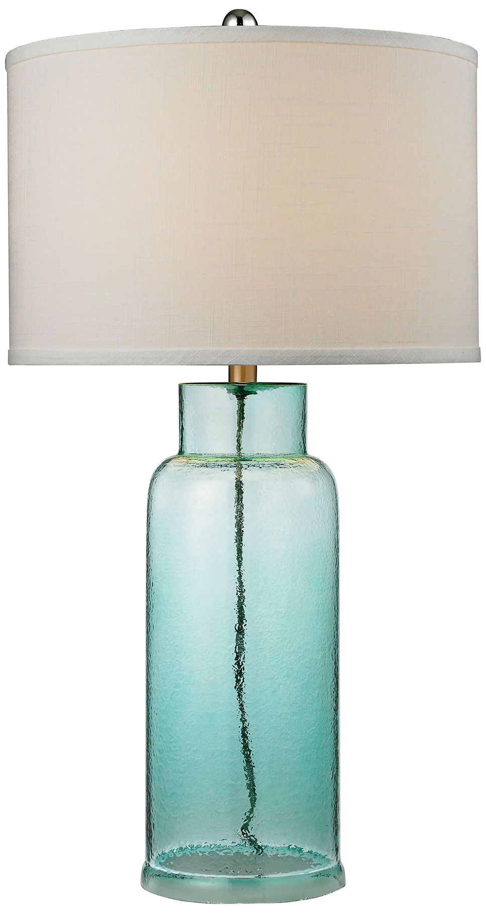 Amy Glass Bottle Hot Sprayed Seafoam Green Table Lamp 9V534 Lamps Plus