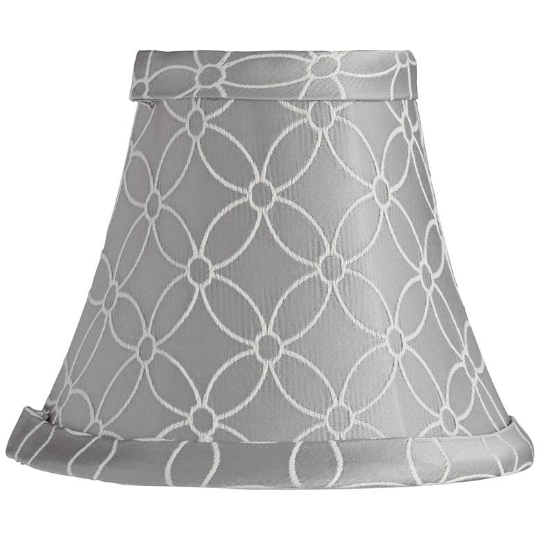 Image 1 An Qing Gray Bell Lamp Shade 3x6x5 (Clip-On)
