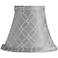 An Qing Gray Bell Lamp Shade 3x6x5 (Clip-On)
