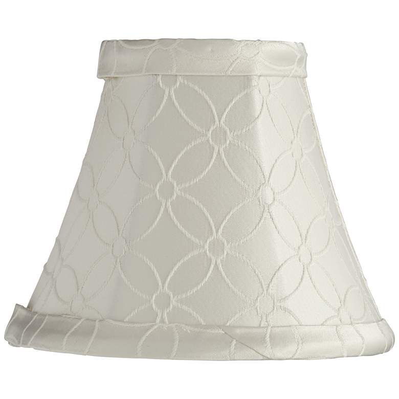 Image 1 An Qing Off-White Bell Lamp Shade 3x6x5 (Clip-On)