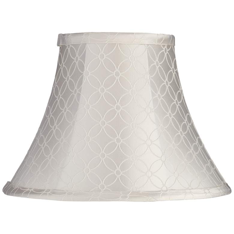 Image 1 An Qing Off-White Bell Lamp Shade 6x12x9 (Spider)