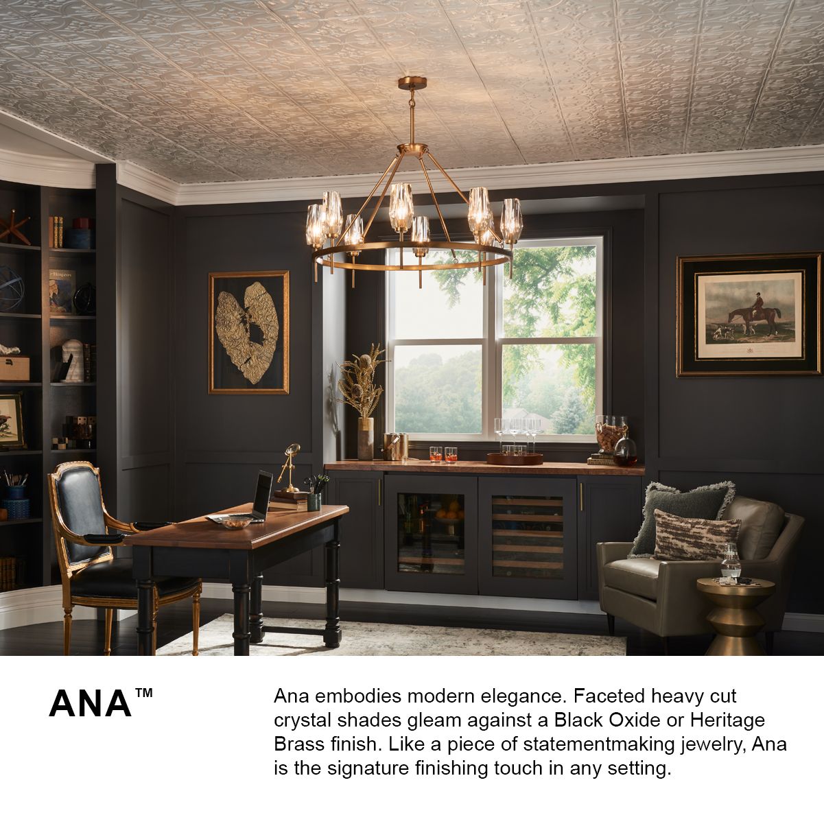 Ana 36" Wide Heritage Brass Chandelier by Hinkley Lighting