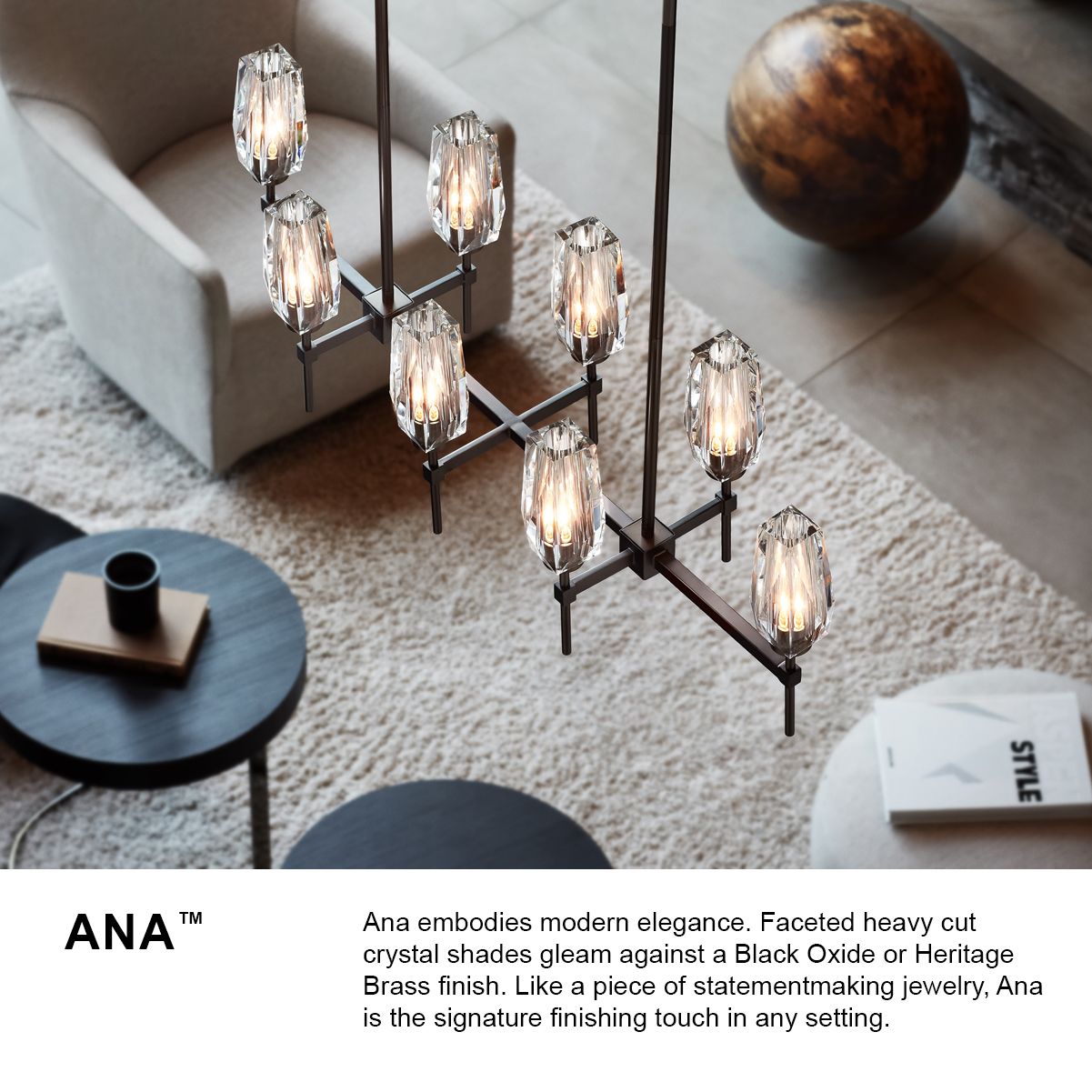 Ana 46" Wide Heritage Brass Chandelier by Hinkley Lighting