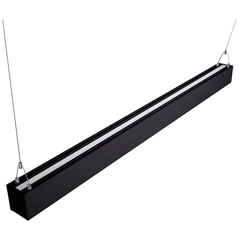 Image 1 Ana 47 1/2" Wide Black LED Linear Commercial Light
