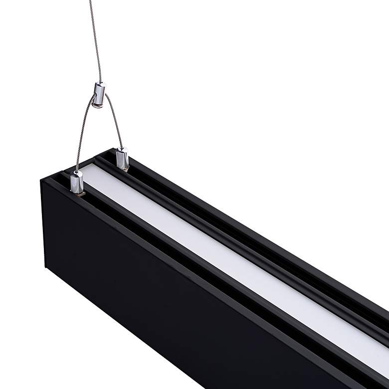 Image 2 Ana 47 1/2" Wide Black LED Linear Commercial Light more views