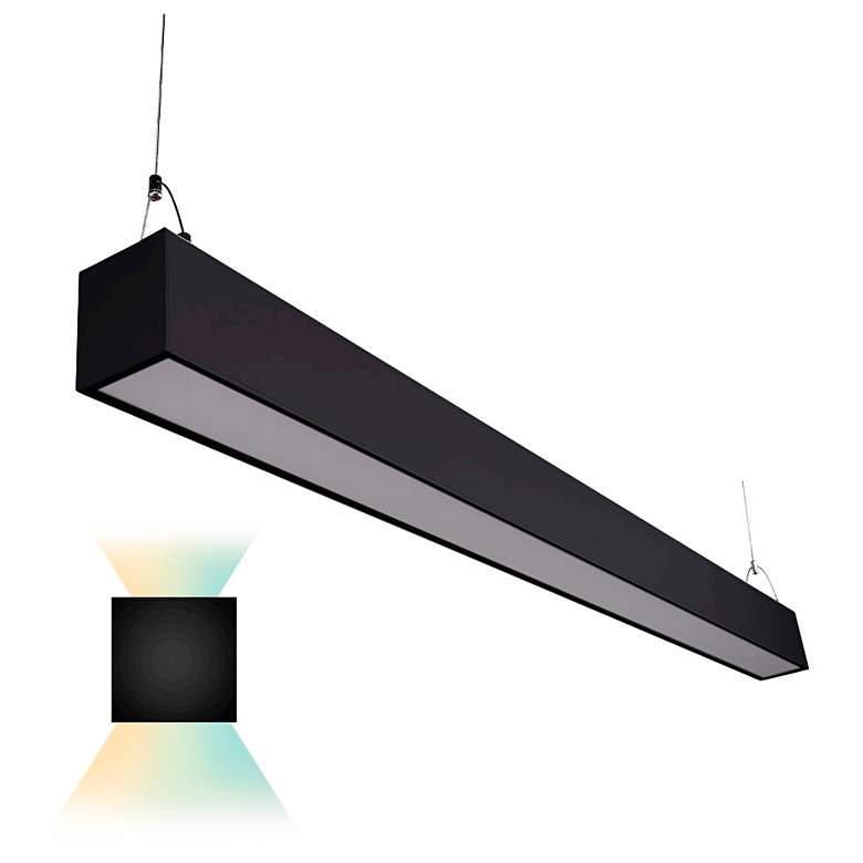 Ana 47 1/2&quot; Wide Black LED Linear Commercial Light more views