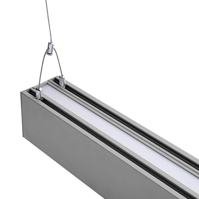 Image 2 Ana 47 1/2" Wide Silver LED Linear Commercial Light more views