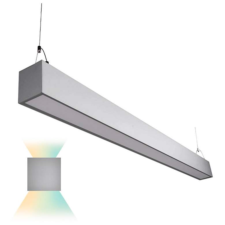 Image 3 Ana 47 1/2" Wide Silver LED Linear Commercial Light more views