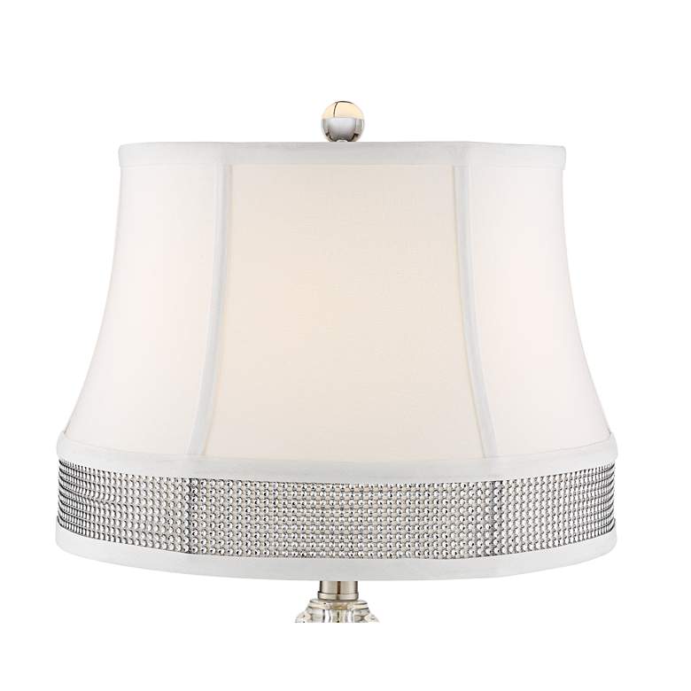 Ana Crystal Table Lamps Set of 2 with Gallery Bling Shades more views