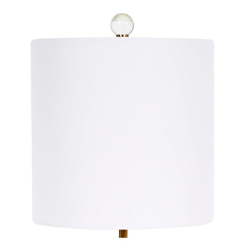 Image 2 Ana White Marble and Gold Metal Round Buffet Table Lamp more views