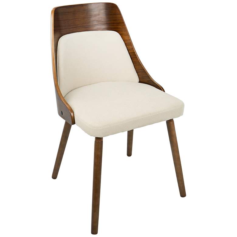 Image 1 Anabelle Cream Fabric Modern Dining Chair