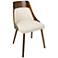 Anabelle Cream Fabric Modern Dining Chair