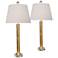 Anais 31" Gold Leaf Buffet Table Lamps Set of 2