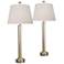 Anais 31" High Antique Silver Leaf Alloy Buffet Table Lamps Set of 2