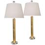 1_Anais 31" High Classic Gold Leaf Buffet Table Lamps Set of 2