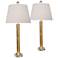 Anais 31" High Classic Gold Leaf Buffet Table Lamps Set of 2