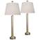 Anais Antique Silver Leaf Alloy Buffet Table Lamps Set of 2