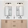 4_Analia 26 1/4" Wide Matte Black 3-Light Vanity Bath Light more views