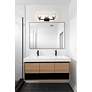 5_Analia 26 1/4" Wide Matte Black 3-Light Vanity Bath Light more views