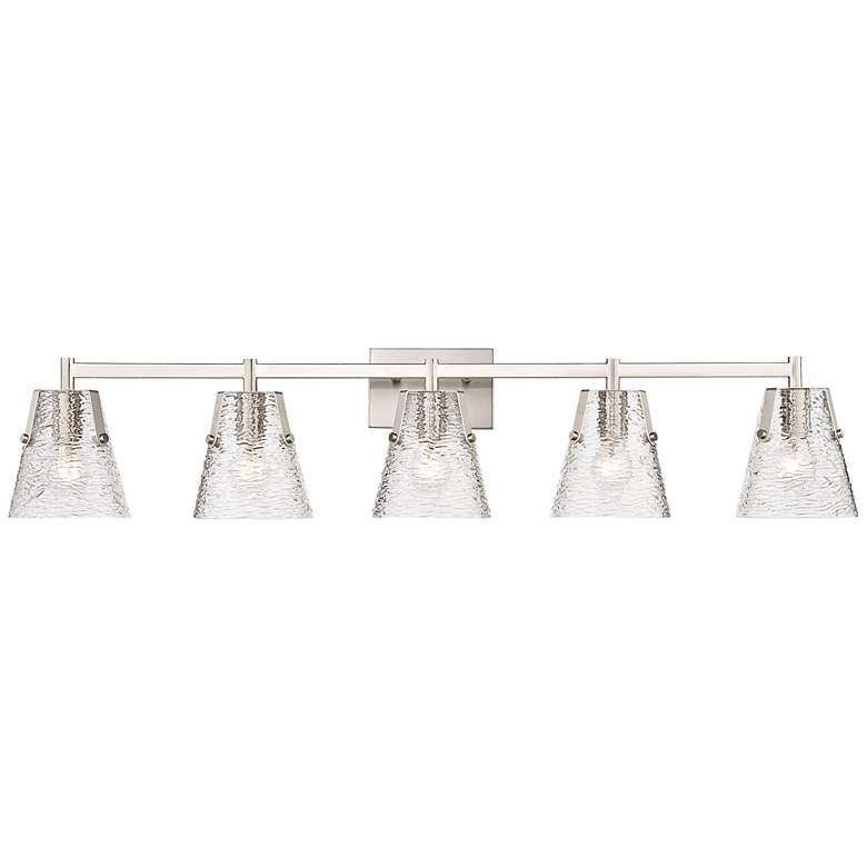 Image 2 Analia 45 3/4" Wide Brushed Nickel 5-Light Bath Light