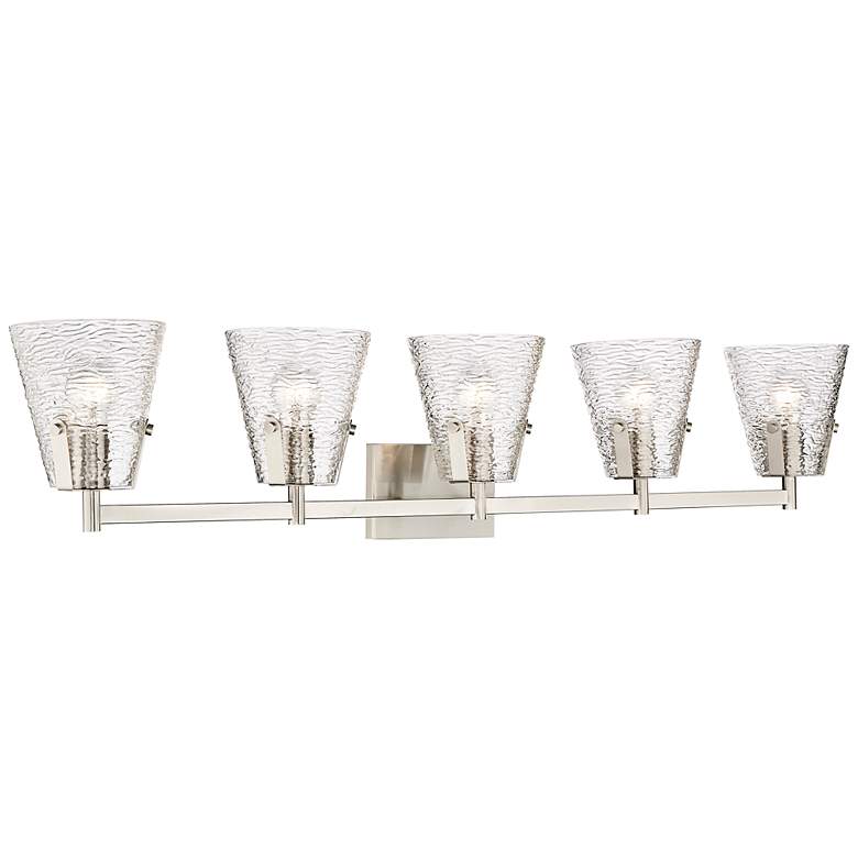 Image 6 Analia 45 3/4" Wide Brushed Nickel 5-Light Bath Light more views