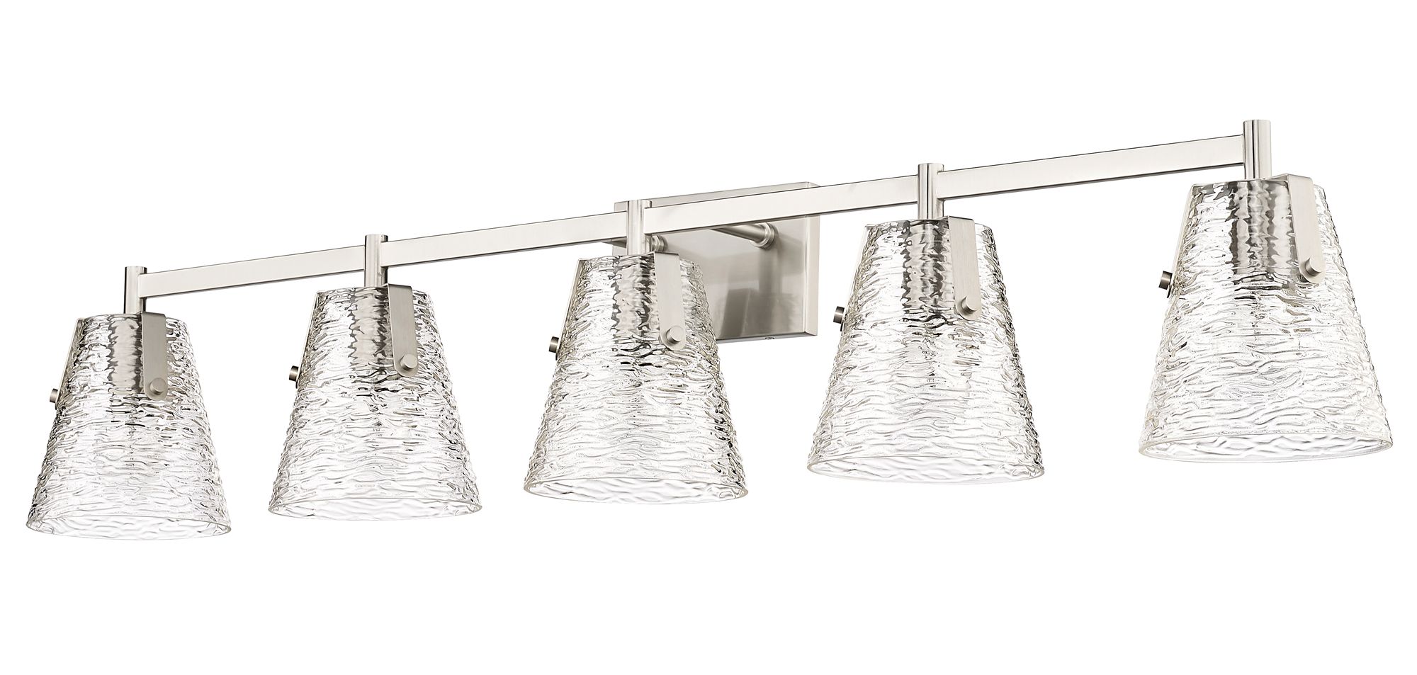 Analia 45 3/4" Wide Brushed Nickel 5-Light Bath Light