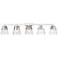 Analia 45 3/4" Wide Chrome 5-Light Vanity Bath Light