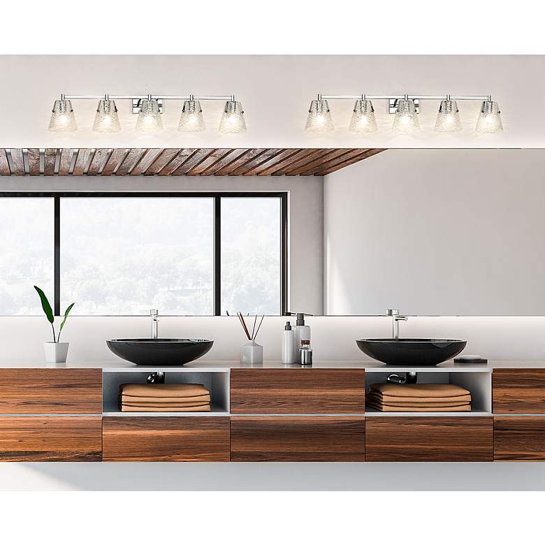 Image 3 Analia 45 3/4" Wide Chrome 5-Light Vanity Bath Light more views