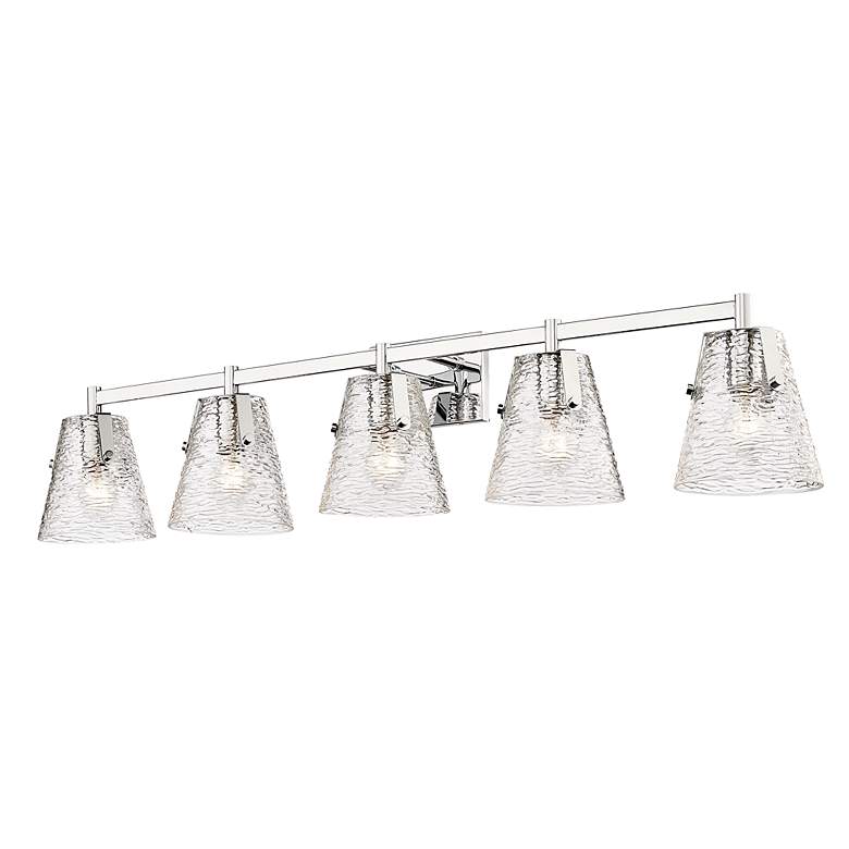 Image 5 Analia 45 3/4" Wide Chrome 5-Light Vanity Bath Light more views