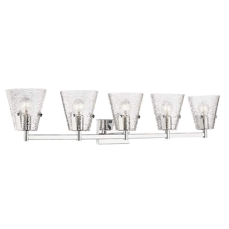 Image 6 Analia 45 3/4" Wide Chrome 5-Light Vanity Bath Light more views