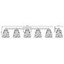 Analia 45 3/4" Wide Chrome 5-Light Vanity Bath Light