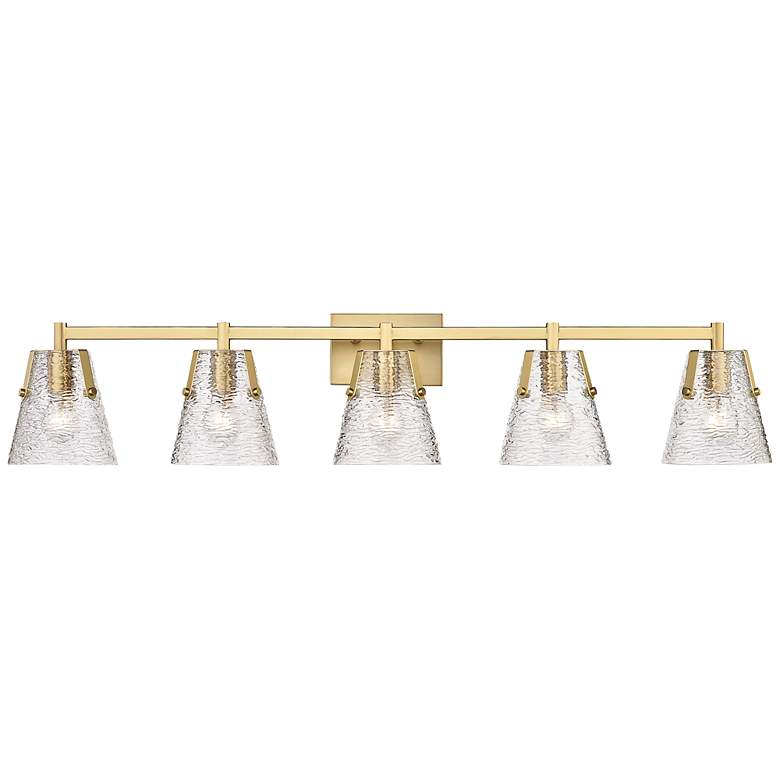 Image 3 Analia 45 3/4" Wide Modern Gold 5-Light Bath Light