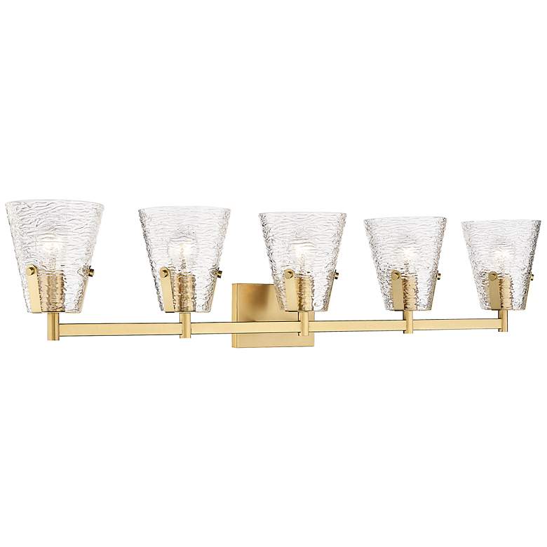 Image 6 Analia 45 3/4" Wide Modern Gold 5-Light Bath Light more views