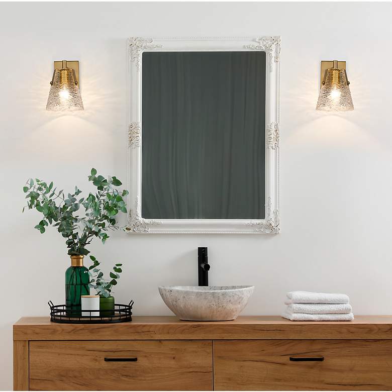 Image 3 Analia 9 1/4" High Modern Gold Wall Sconce more views