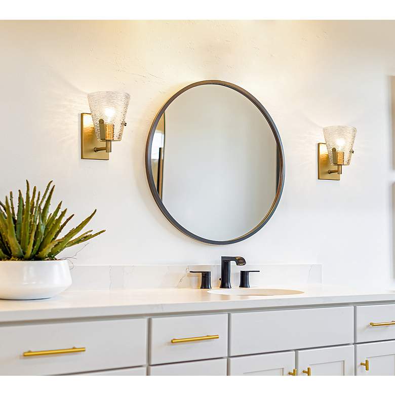 Image 4 Analia 9 1/4" High Modern Gold Wall Sconce more views