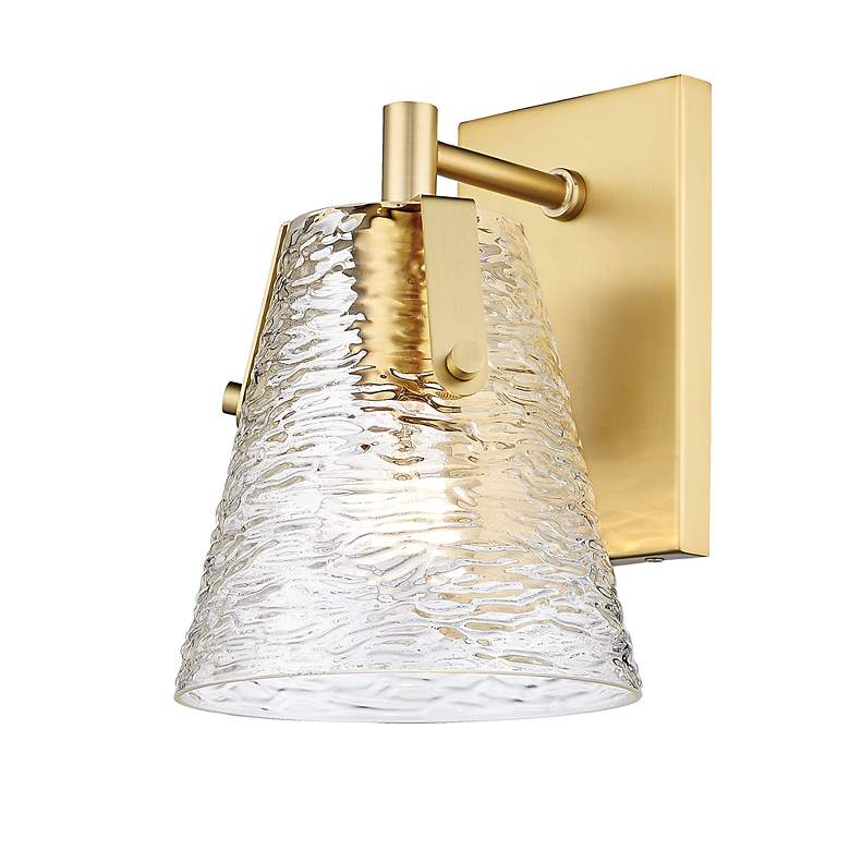 Image 5 Analia 9 1/4" High Modern Gold Wall Sconce more views