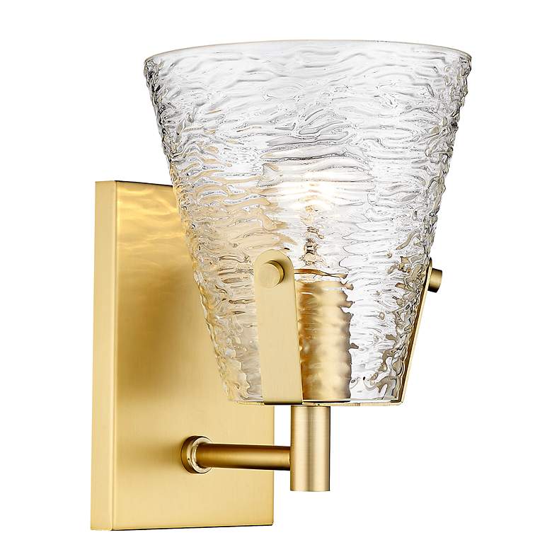 Image 6 Analia 9 1/4" High Modern Gold Wall Sconce more views