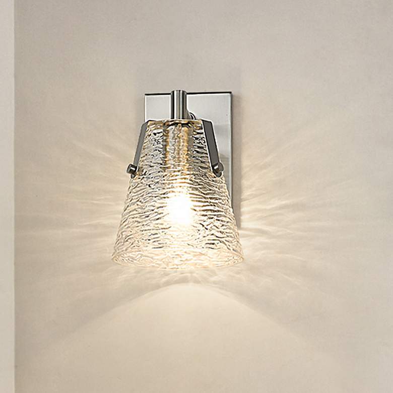 Image 1 Analia by Z-Lite Brushed Nickel 1 Light Wall Sconce