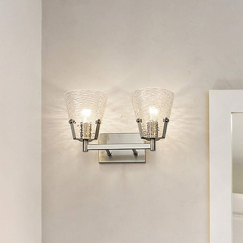 Image 1 Analia by Z-Lite Brushed Nickel 2 Light Vanity