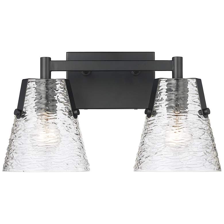 Image 2 Analia by Z-Lite Matte Black 2 Light Vanity