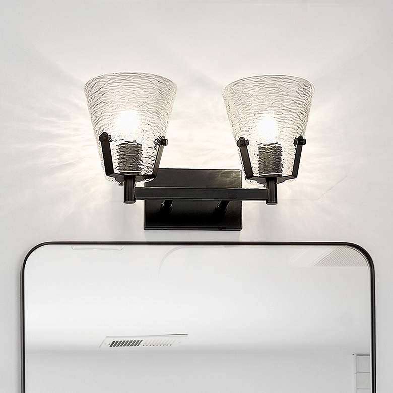 Image 1 Analia by Z-Lite Matte Black 2 Light Vanity