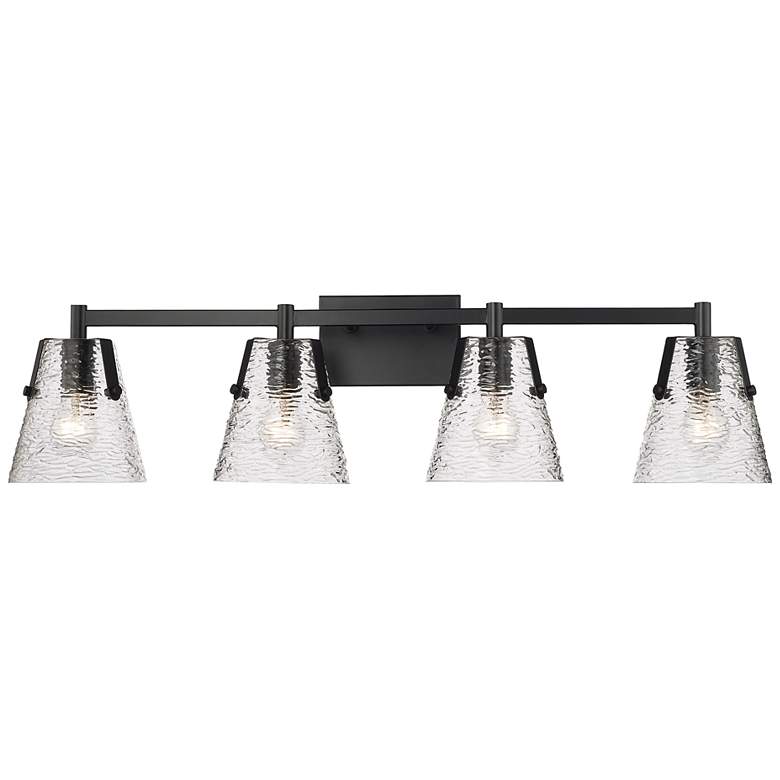 Image 2 Analia by Z-Lite Matte Black 4 Light Vanity